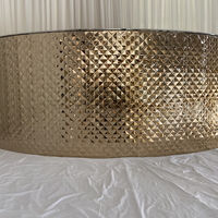 Comptoir de bar moderne de luxe en acier inoxydable avec hauteur pour les événements, table de mariage