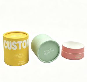 Custom Food-Grade Kraft <b>Paper</b> Cylinder with Window Coffee Beans Tea Can Box Packaging Tube - Product Image 5