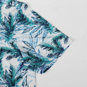 Camisas hawaianas personalizadas de rayón de algodón de alta calidad, camisa de playa con botones para hombre de rayón de algodón de verano por sublimación para hombre, hawaiana - Product Image 3
