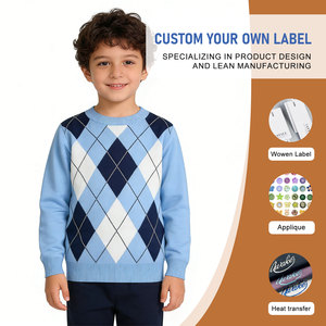 <span class=keywords><strong>Pull</strong></span> à manches longues col rond motif automne pour bébés et enfants, vente en gros - Product Image 1