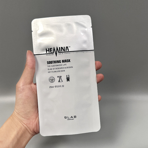 Bolsa de Embalaje de Papel de Aluminio con Logotipo Impreso para Mascarillas Faciales Cosméticas, Bolsa de Sellado de 3 Lados - Product Image 2