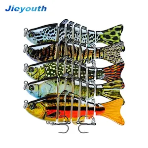 5PCS Fishing Lures for Bass Trout Segmented Multi Jointed Swimbaits Slow  Sinking