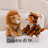 Peluches d'animaux de la jungle personnalisées : Lion, Renard, Raton laveur, Girafe, Éléphant, Ours, Panda, Tigre – Cadeau de Noël en peluche
