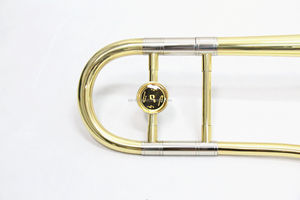 Trombón de latón hecho a mano con enfoque en la laca dorada asequible, instrumento de latón, Trombón <span class=keywords><strong>para</strong></span> estudiantes <span class=keywords><strong>principiantes</strong></span> - Product Image 3