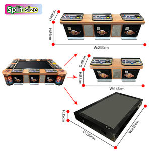 Borne de jeu d'arcade QIQU 100 pouces pour 8-10 joueurs, avec écran supérieur 32 pouces, fonction Ocean King 3 4, machine de jeu de pêche à monnayeur - Product Image 3