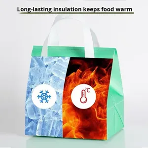 Non-woven Fabric Thermal Backpack Cooler Bag with 20-35L Capacity Zipper Closure for Custom Takeaway Food Delivery - Product Image 2