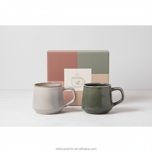 ชุดแก้วกาแฟเซรามิกเคลือบรีแอกทีฟ Lilin Daily พร้อมโลโก้สั่งทำ สำหรับใช้ในสำนักงานและที่บ้าน - Product Image 4