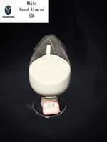 Alumine blanche fusionnée pour sablage (grains de 3 à 1 mm, 25 à 15 mm) 99 % Al2O3 F40 Dureté 9,0 Mohs pour abrasifs réfractaires liés