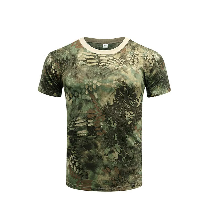 Maglietta mimetica OEM maglietta mimetica del deserto all'ingrosso camicia da combattimento tattica da uomo