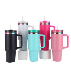 Termo Aislado de Gran Capacidad (40 oz) Más Vendido Transfronterizo, Taza para Café Helado, Vaso Portátil para Coche, Electrochapado - Product Image 1