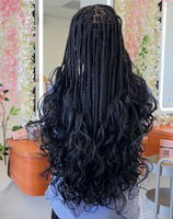 Vente en gros de cheveux à tresser bouclés à la française de 150g, 14-24 pouces, colorés, boucles spirales, ondulations naturelles, tresses de luxe soyeuses