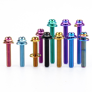 Tornillos de palanca de freno de aleación de titanio anodizado GR5 con recubrimiento de zinc grueso, tornillos hexagonales M5 para brazo de manivela de bicicleta de carretera - Product Image 6