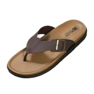 Nouvelles sandales plates de luxe confortables pour hommes, style tongs ouvertes, idéales pour l'extérieur, la plage et l'été, à enfiler, tendance et abordables. - Product Image 1