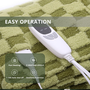 <span class=keywords><strong>Manta</strong></span> Eléctrica Sherpa de Doble Cara con 9 Niveles de Calor, Temporizador de 1 a 10 Horas, Portátil <span class=keywords><strong>para</strong></span> <span class=keywords><strong>Cama</strong></span>, Calidez Invernal - Product Image 3