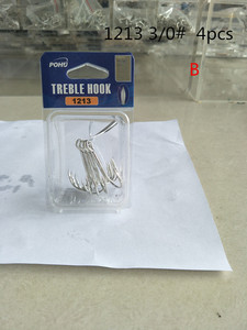 1213 Vòng Uốn Cong <span class=keywords><strong>Treble</strong></span> Hooks Bán Buôn Bass Hooks - Product Image 2