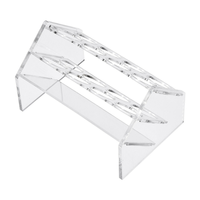Porte-bouteille à rouleau en plastique transparent oblique présentoir en acrylique support de tube à essai pour appareil de chimie pour tubes de 15ml 25ml
