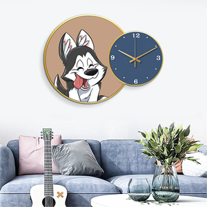 Design moderno <span class=keywords><strong>orologio</strong></span> da parete a doppia faccia <span class=keywords><strong>con</strong></span> <span class=keywords><strong>gatto</strong></span> cane modello adorabile ago Display per soggiorno e Baby Shower regalo di compleanno - Product Image 6