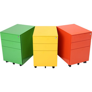 Archivador Móvil de 3 Cajones con Ruedas y Asas de Fácil Agarre, Resistente, Moderno, con Cerradura, para Debajo del Escritorio, para Oficina en Casa - Product Image 5