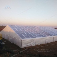 Tentes de structure industrielle de luxe durables, résistantes, en PVC, carrées, toutes saisons, hautement imperméables et résistantes au vent, pour l'extérieur