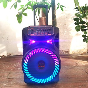 <span class=keywords><strong>SX</strong></span>-1205 Altavoz Portátil de 12 Pulgadas con Luces de Baile, Subwoofer Inalámbrico Bluetooth para Exteriores, Altavoz para Fiestas, <span class=keywords><strong>DJ</strong></span>, Karaoke en Casa con Micrófono - Product Image 3