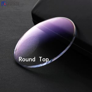 HONGCHEN, lentes bifocales fotográficas superiores redondas 1,56 de alta calidad, lentes ópticas de transición tintadas bifocales HMC - Product Image 3