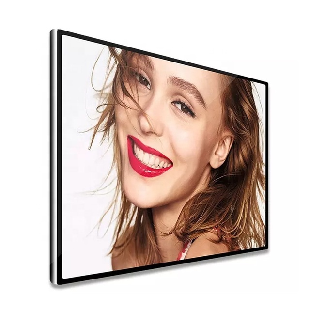 Elevator Wall Mount LED for Elevator Wall for Ads 43 Inch LCD Advertising Screen Wall Indoor Display Panel with Camera