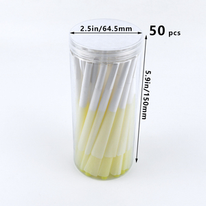 Cônes à rouler blancs personnalisés avec logo de marque, 50 pièces, papier à rouler naturel, accessoires pour fumeurs, cônes à cigarettes biologiques - Product Image 6