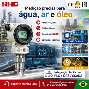 เซ็นเซอร์โมโนคริสตัลไลน์ซิลิคอนแบบตั้งโปรแกรมได้ 4-20mA RS485 MODBUS RTU HART สำหรับการควบคุม PLC SCADA - Product Image 1