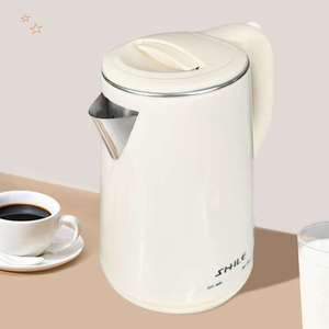 1.8L Stainless Steel <b>Kettle</b> With 360. Rotating Base Portable for Fast Water Heating & <b>Keep</b> <b>Warm</b> 220V for Home Use <b>Kettle</b> - Product Image 1