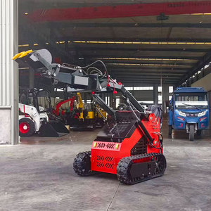 Hochwertiger chinesischer Mini-Kompaktlader mit Anbaugeräten, kompakter Raupenlader, Dieselmotor, Pumpe, Getriebe, CE-zertifiziert - Product Image 3