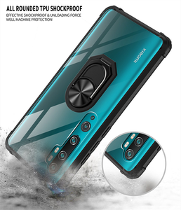 Per <span class=keywords><strong>Xiaomi</strong></span> Mi Nota 10 Pro Note10 Lite Cassa Antiurto Auto Anello Del Supporto Della Copertura per <span class=keywords><strong>Xiaomi</strong></span> CC9 Pro Trasparente Chiaro casi - Product Image 4