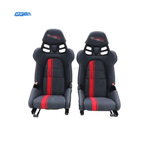 Sièges de voiture en cuir Alcantara noir et rouge personnalisables de qualité supérieure, version piste, en fibre de carbone sèche pour Porsche 911GT3 RS - Product Image 1