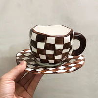 Madou Modern 300ml Tasse à café en porcelaine fine peinte à la main personnalisée pour cadeaux promotionnels