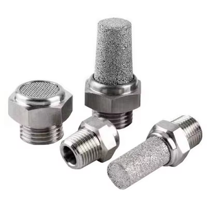 Silenziatore pneumatico in acciaio inossidabile a forma di cono da 1/8 a 2 pollici a forma di cono sinterizzato SS 316L in polvere - Product Image 1
