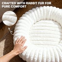 Coussin auto-chauffant pour chat et chien, forme tarte aux œufs, lavable et portable, confort hivernal, avec base antidérapante