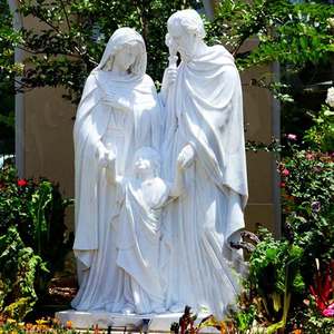 Handmade Life Size Indoor Decoration Western Style Religious Figure Marble Sculpture Jesus Christ Marble Religious Statues <b>White</b> - Product Image 3