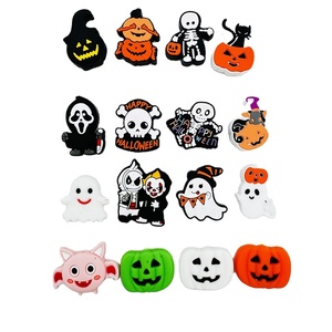 New Design Non-toxic Food Grade Cartoon Bee Charms Diy Accessories 3D <b>Silicone</b> Multi-color Focal <b>Beads</b> Decoration Jewelry Pens - Product Image 3