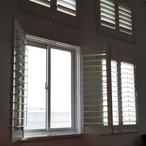 Wholesale Factory Direct Custom Made Solid Louver Blind Interior PVC Plantation Shutter