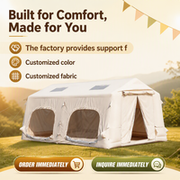 Tissu imperméable de PVC d'Oxford de tente de famille d'air de luxe gonflable portatif direct d'usine meilleur pour le camping extérieur