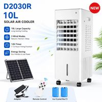 Nouveau mini climatiseur mobile portable DC12V avec panneau solaire