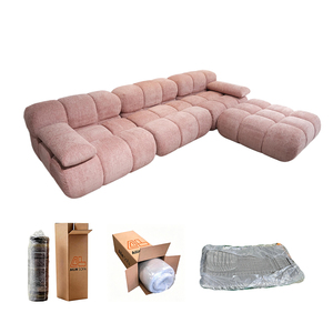 Canapé modulaire KD Structure <span class=keywords><strong>sous</strong></span> <span class=keywords><strong>vide</strong></span> avec revêtement en chenille pour la logistique internationale intelligente - Product Image 3