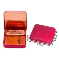 Boîte de rangement pour préservatifs personnalisée, boîte cadeau, boîte à rabat, boîte en fer rectangulaire, boîte à charnières en étain