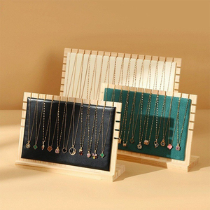 Nuevo Soporte de Exhibición de Bambú para Collares y Joyas a la Moda, Soporte Desmontable para Empaque de Joyas, Organizador de Joyas, Admite ODM - Product Image 4