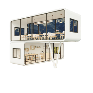 Cabaña Prefabricada Tipo Apple de 20 Pies, Estructura de Acero, Casa Contenedor, Diseño Moderno, Insonorizada, Impermeable, Casa Móvil, Villa, Oficina - Product Image 1