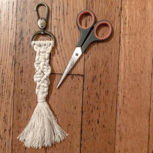 Mini Macrame Keychain - Product Image 1