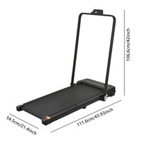 Tapis de marche pliable léger et portable pour la maison, le bureau, la remise en forme, les appartements et les petits espaces