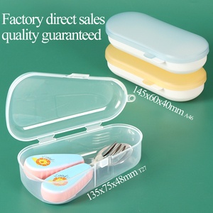 SUNSHING Food Grade Cutlery Storage Box Baby Utensils Container Food Grade Infant Spoon Organizer Toddler Utensil Travel Case - Product Image 4