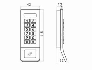 Cerradura Digital Electrónica de Acero Inoxidable 304 con Teclado Retroiluminado, Cilindro de Acceso RFID, Larga Duración de Batería, 10 Llaves para - Product Image 5