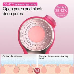 Brosse nettoyante sonique pour le visage, brosse électrique étanche pour le <span class=keywords><strong>nettoyage</strong></span> en profondeur, massage exfoliant doux - Product Image 2