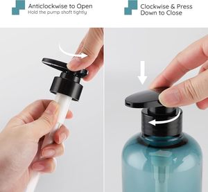 300ml 500ml PET High Quality <b>Shampoo</b> <b>Dispenser</b> Bottle Foaming Round Plastic Lotion Bottle - Product Image 3